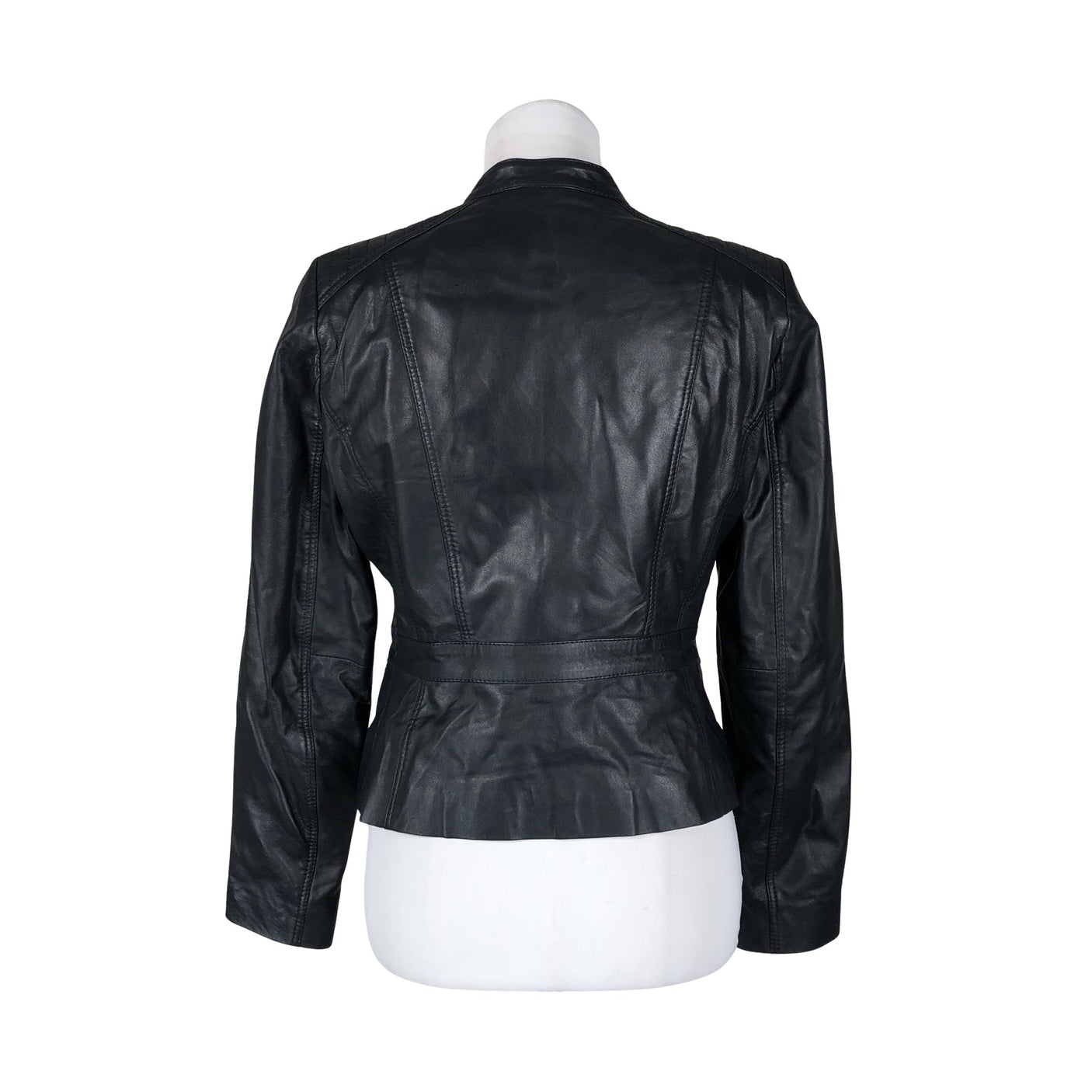 Unisex Your Face - Leather jacket, size 36 - Blue (3)