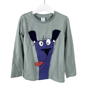 Unisex Polarn O. Pyret - Tricot shirt, size 110 - 116 - Green (1)