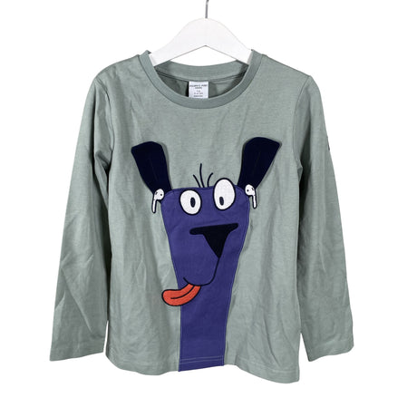 Unisex Polarn O. Pyret - Tricot shirt, size 110 - 116 - Green ()