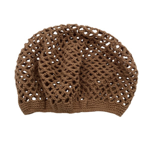 Unisex Handmade - Summer hat, size 50 - 52 cm - Brown (1)