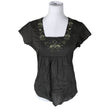 Unisex Lindex - Short-sleeved blouse, size 38 - Gray ()