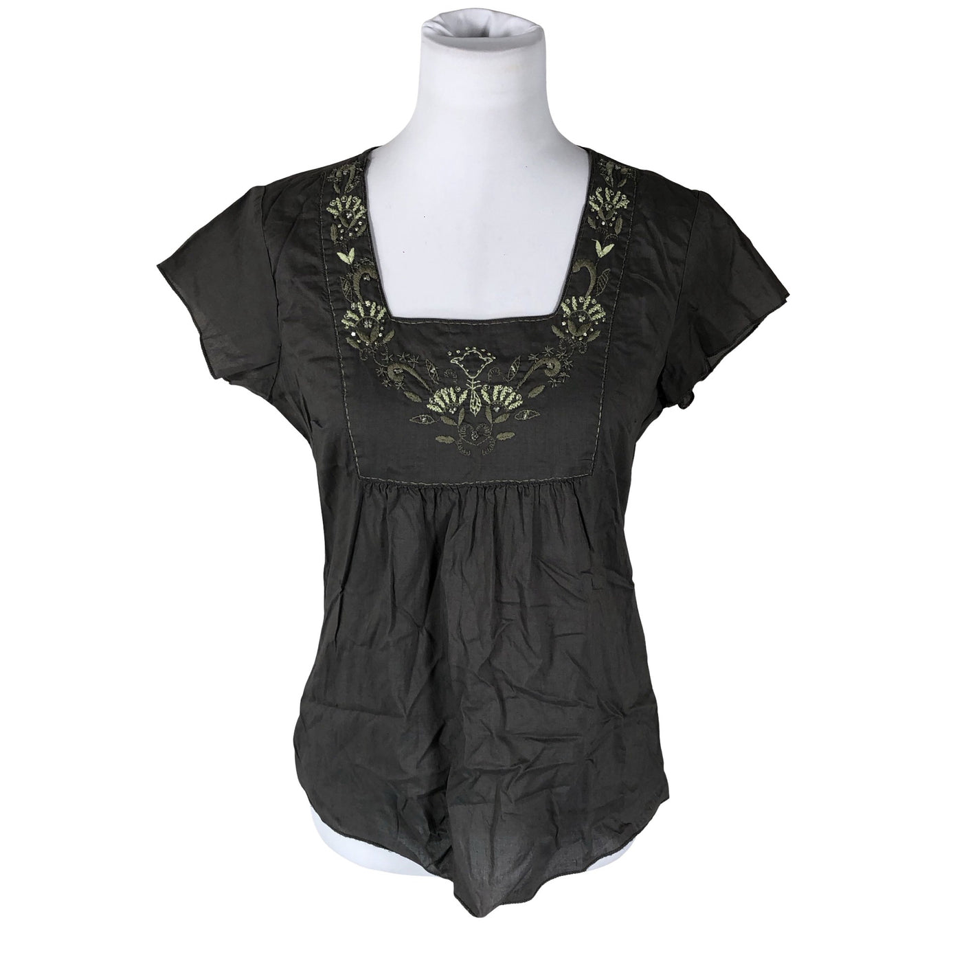 Unisex Lindex - Short-sleeved blouse, size 38 - Gray (1)