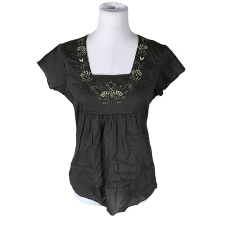 Unisex Lindex - Short-sleeved blouse, size 38 - Gray ()