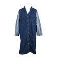 Unisex Ulla Popken - Denim dress, size 56 - Blue ()
