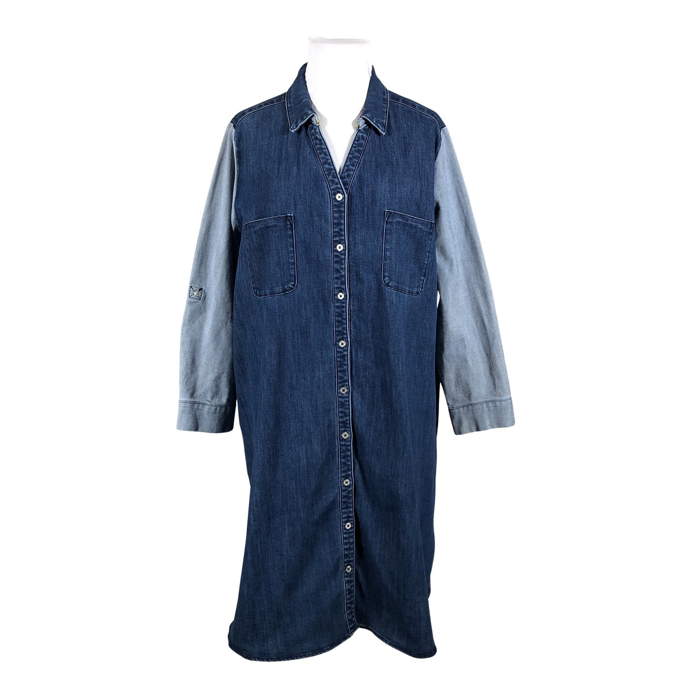 Unisex Ulla Popken - Denim dress, size 56 - Blue (1)