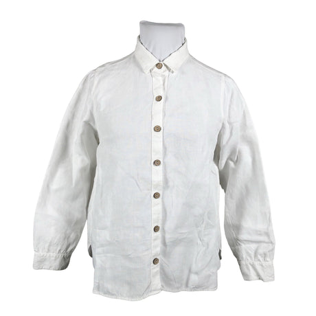 Unisex Bypias - Collared shirt, size 44 - White ()