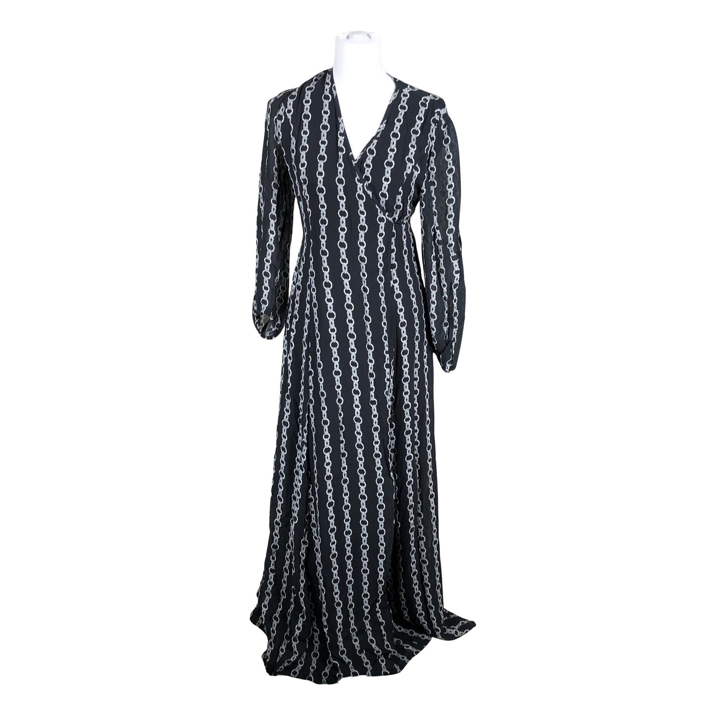 Unisex Andiata - Schiffon dress, size 38 - Black (1)