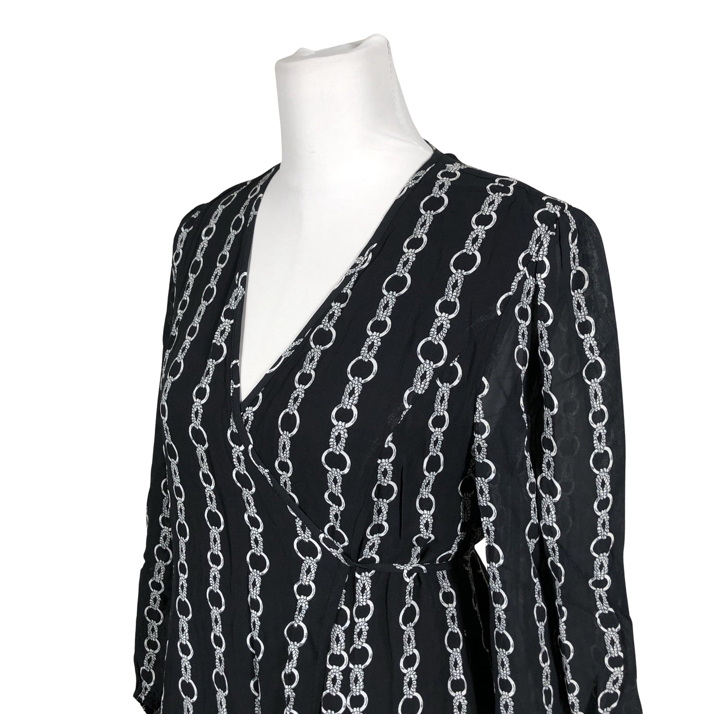 Unisex Andiata - Schiffon dress, size 38 - Black (3)
