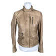 Unisex Esprit - Leather jacket, size 38 - Beige ()