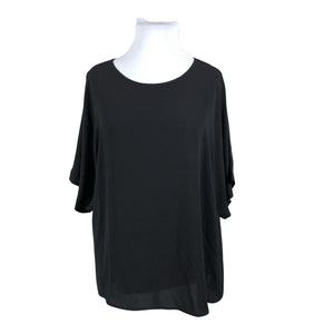 Unisex Zizzi - Short-sleeved blouse, size 46 - Black (1)