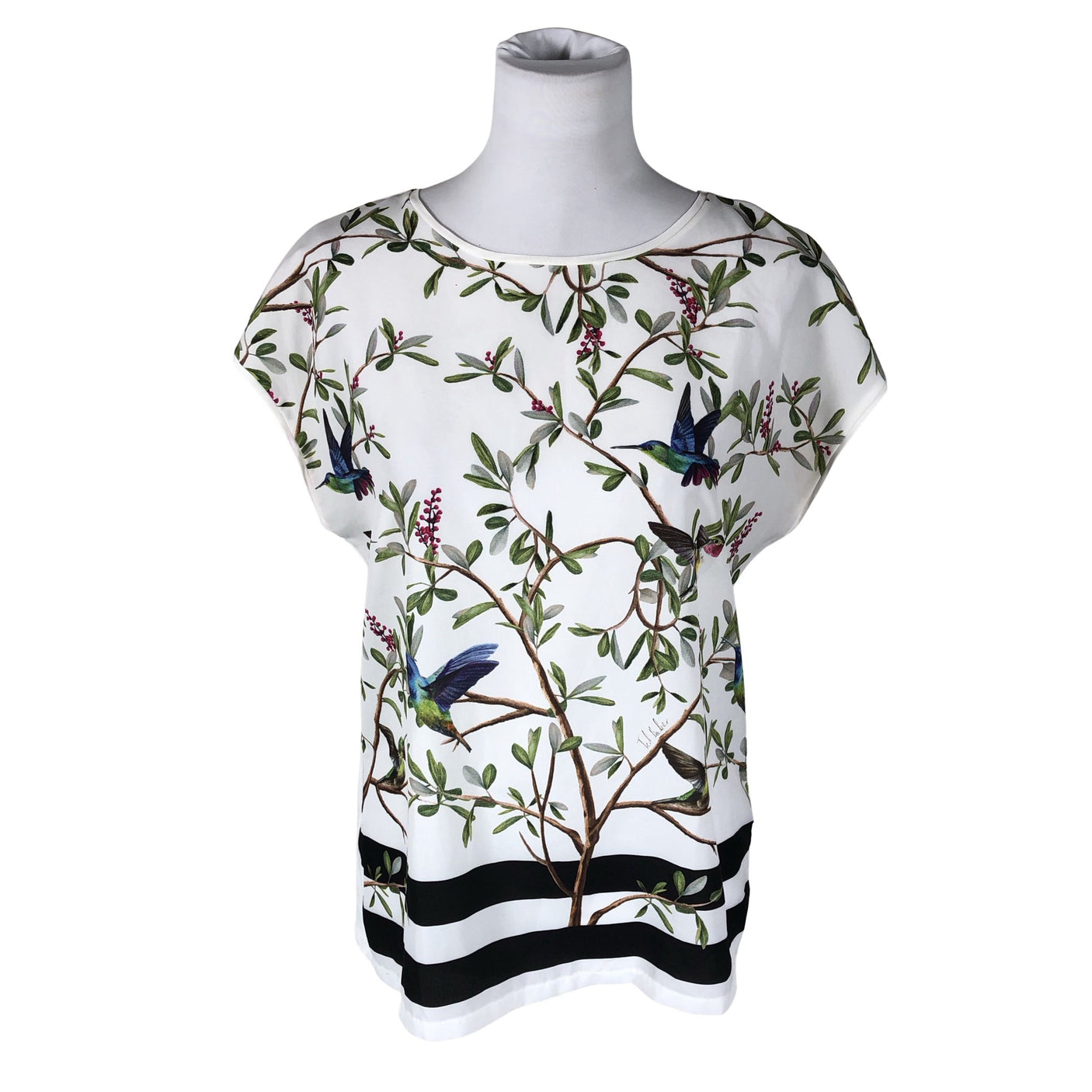Unisex Ted Baker - Short-sleeved blouse, size 40 - White (1)