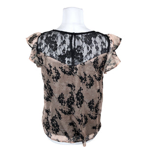Unisex Cream - Short-sleeved blouse, size 36 - Black (2)