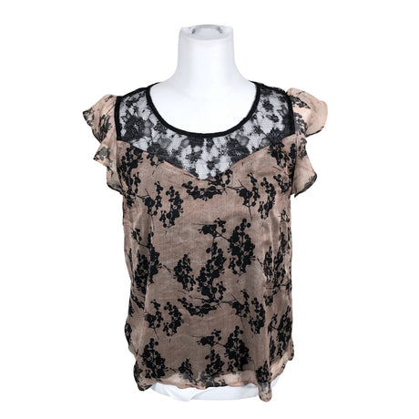 Unisex Cream - Short-sleeved blouse, size 36 - Black ()