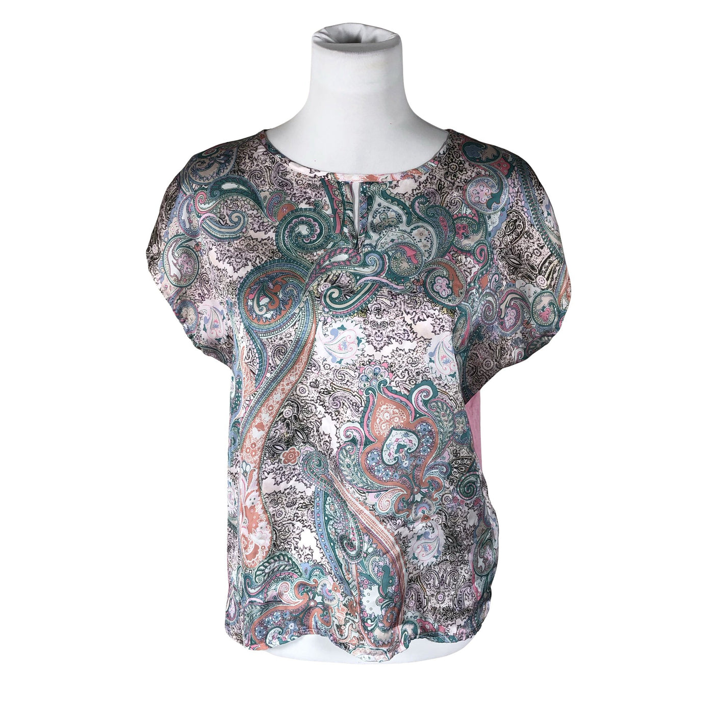 Unisex More&More - Short-sleeved blouse, size 38 - Light pink (1)
