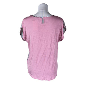 Unisex More&More - Short-sleeved blouse, size 38 - Light pink (2)