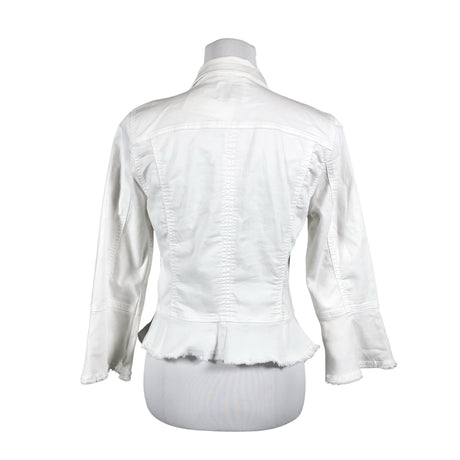 Unisex Cream - Denim jacket, size 36 - White (2)