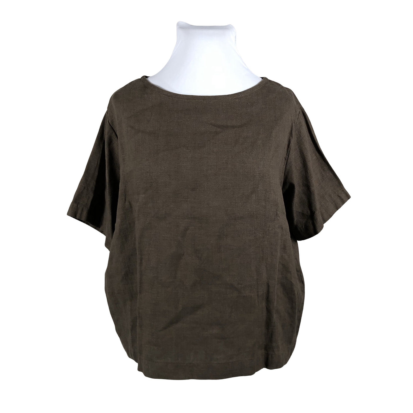 Unisex Handmade - Short-sleeved blouse, size 46 - Brown (1)