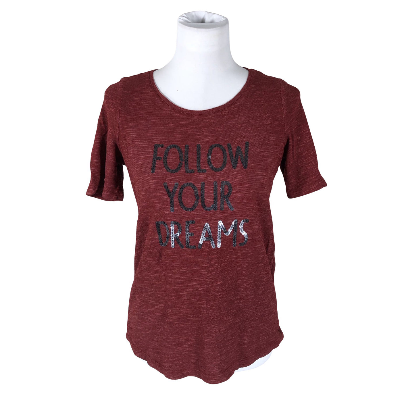 Unisex Esprit - T-shirt, size 38 - Wine red (1)