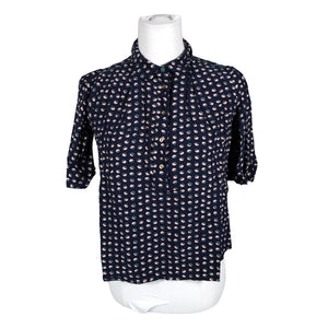 Unisex Noa Noa - Short-sleeved blouse, size 36 - Blue (2)