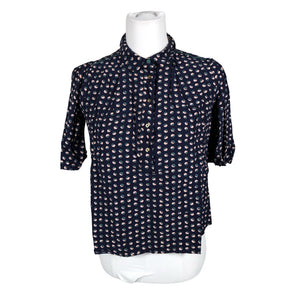 Unisex Noa Noa - Short-sleeved blouse, size 36 - Blue (1)