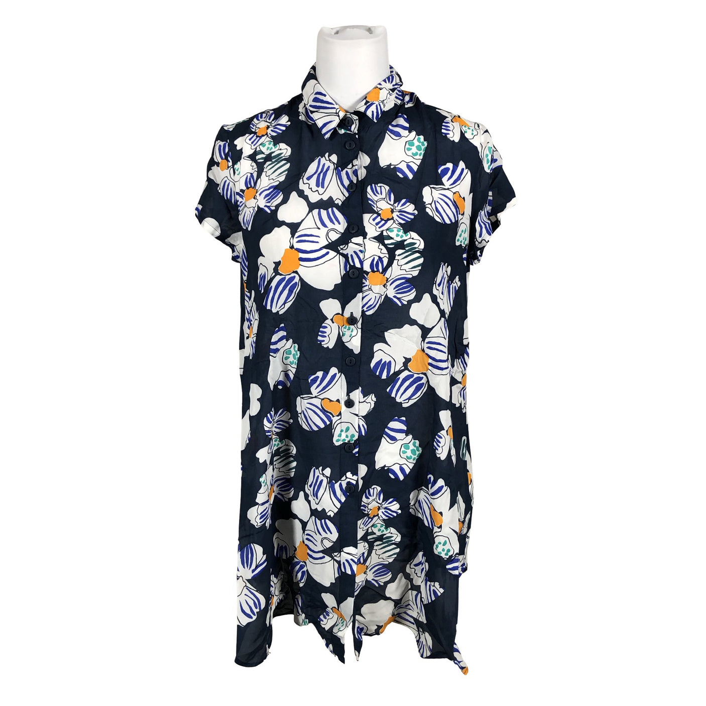 Unisex Marimekko - Schiffon tunic, size 36 - Blue (1)