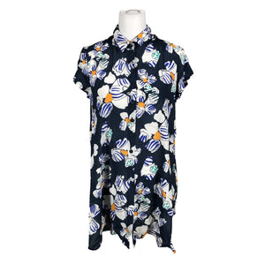 Unisex Marimekko - Schiffon tunic, size 36 - Blue (1)