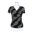 Unisex Charleston - Short-sleeved blouse, size 38 - Black ()