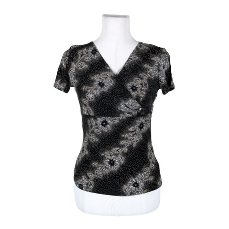 Unisex Charleston - Short-sleeved blouse, size 38 - Black ()