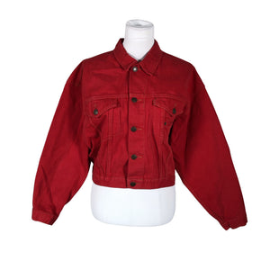Unisex Mic mac - Denim jacket, size 36 - Red (1)