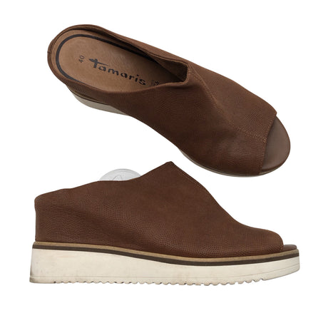 Unisex Tamaris - Wedge heel shoes, size 40 - Brown ()