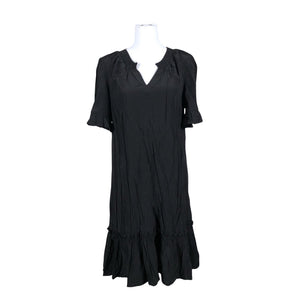 Unisex Free Quent - Schiffon dress, size 38 - Black (1)