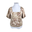 Unisex Versonpuoti - Short-sleeved blouse, size 42 - Brown ()
