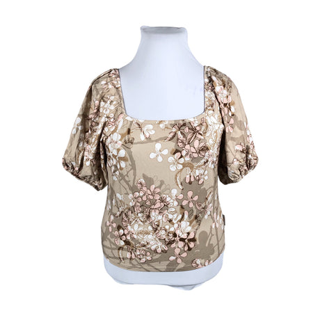 Unisex Versonpuoti - Short-sleeved blouse, size 42 - Brown ()