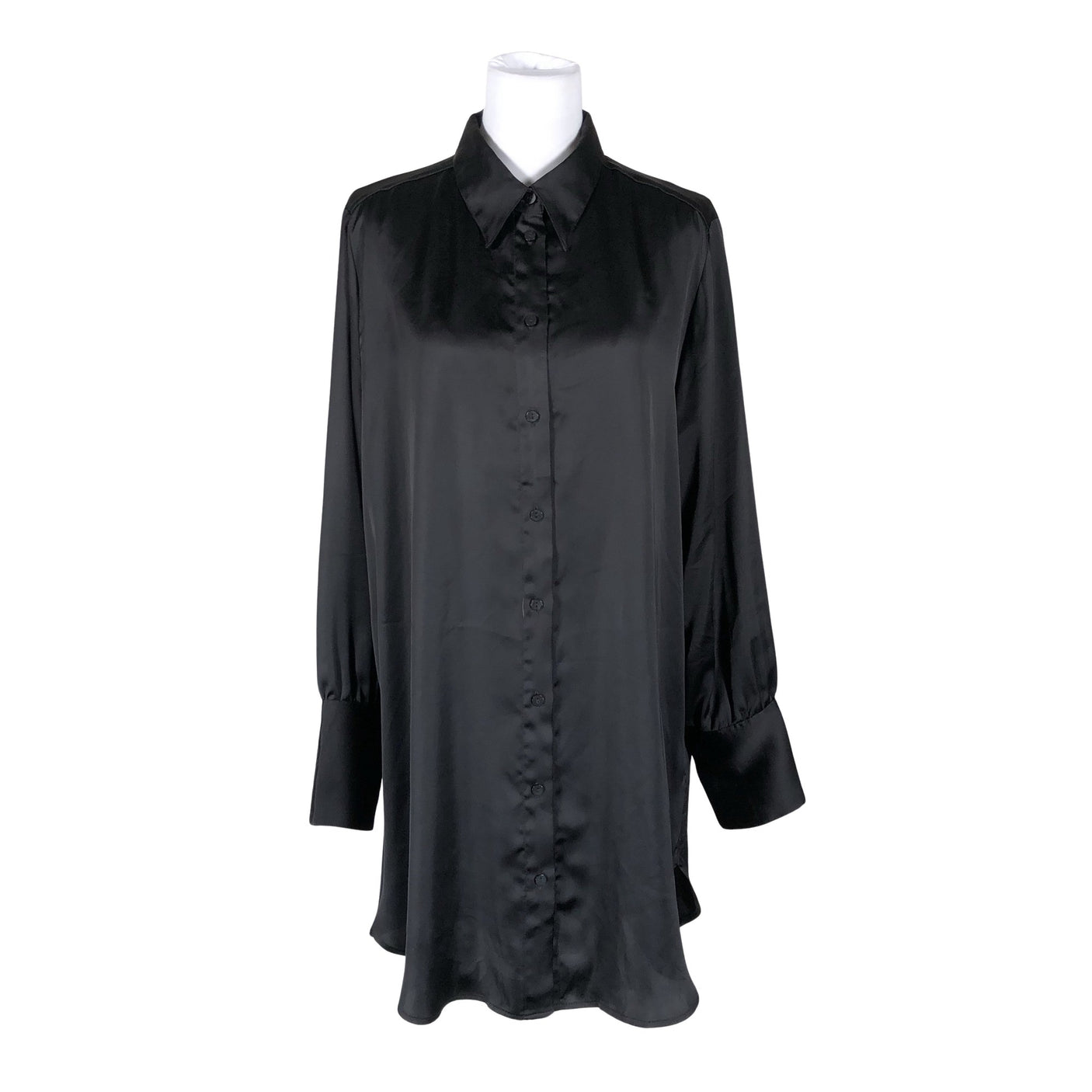 Unisex Lindex - Schiffon tunic, size 40 - Black (1)