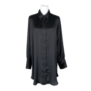 Unisex Lindex - Schiffon tunic, size 40 - Black (1)