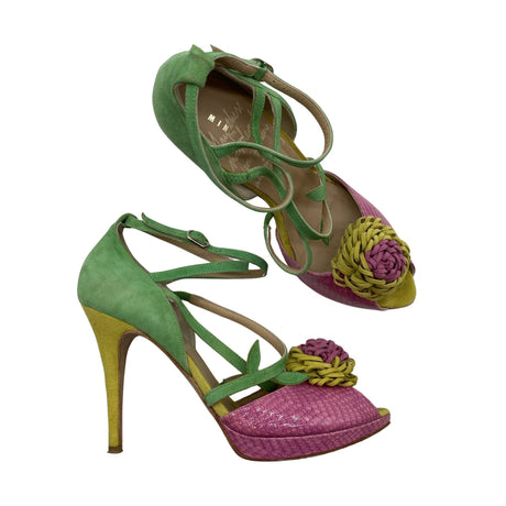 Unisex Minna Parikka - Heeled sandals, size 40 - Green ()
