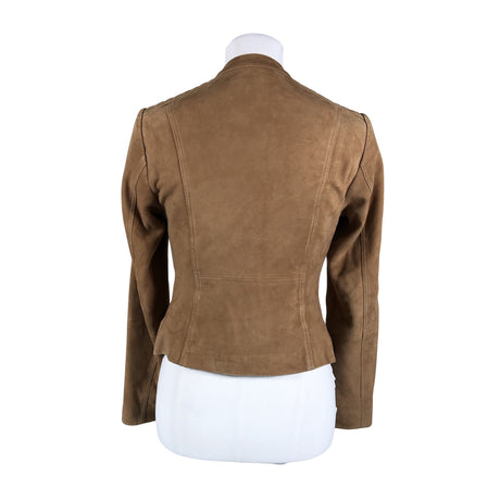 Unisex Your Face - Leather jacket, size 34 - Brown (2)