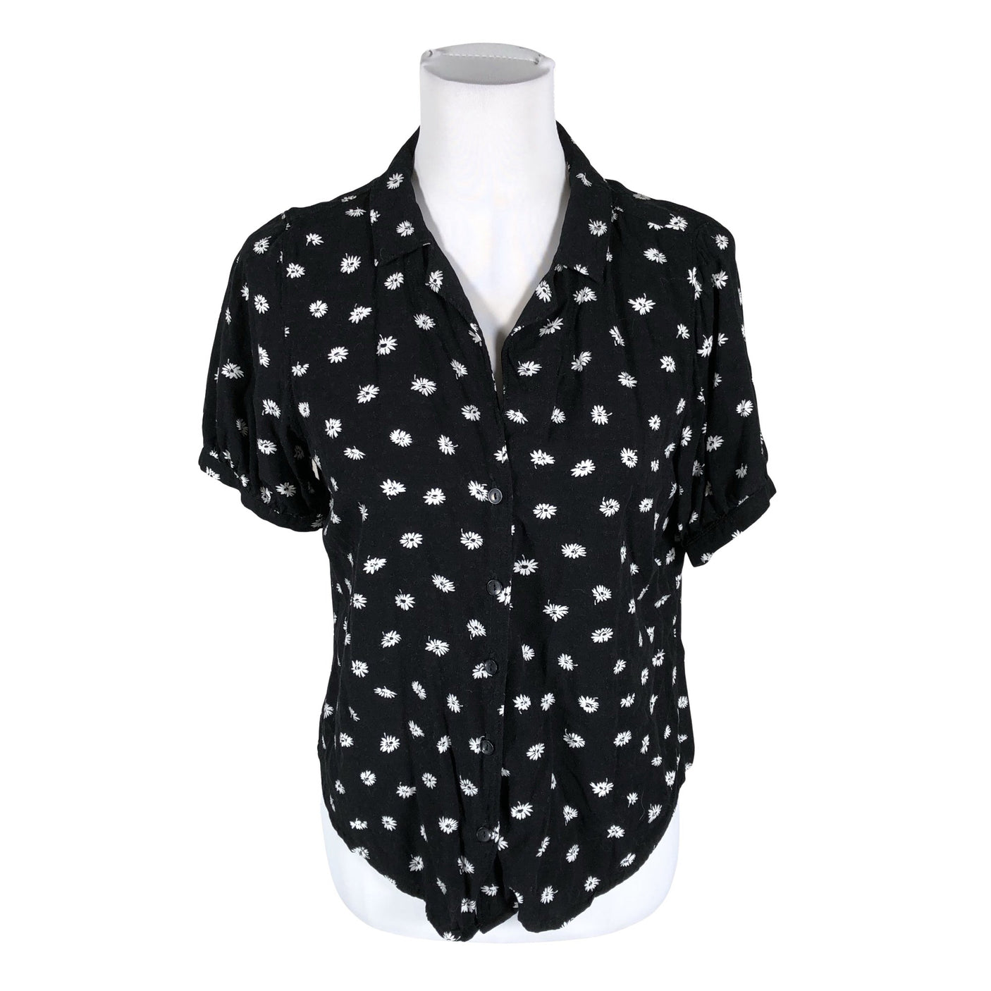Unisex Abercrombie&Fitch - Short-sleeved blouse, size 38 - Black (1)