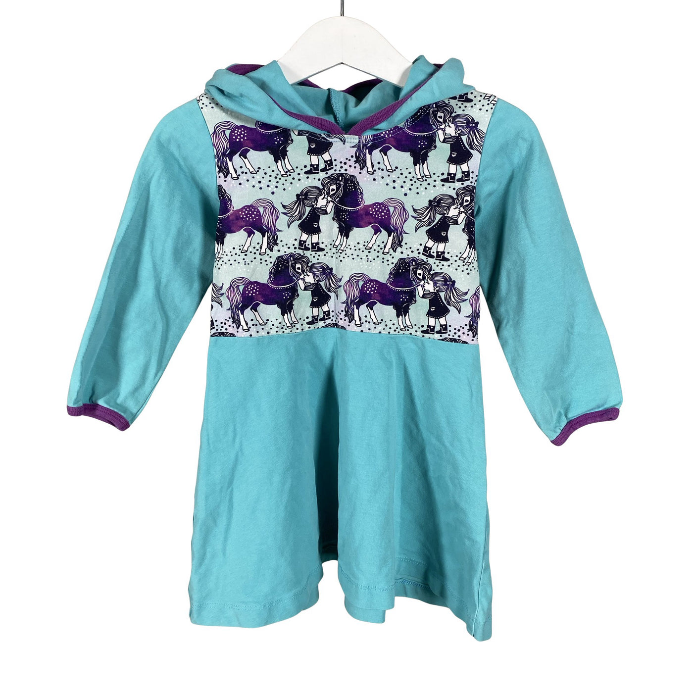 Unisex Sampsukka - Tricot dress, size 86 - 92 - Turquoise (1)