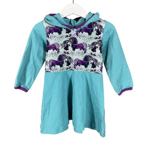 Unisex Sampsukka - Tricot dress, size 86 - 92 - Turquoise (1)