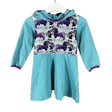 Unisex Sampsukka - Tricot dress, size 86 - 92 - Turquoise ()