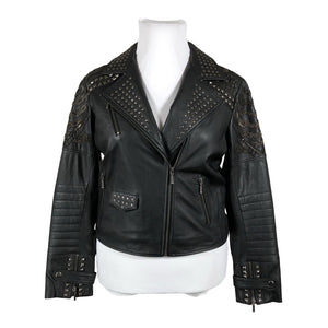 Unisex Nü - Leather jacket, size 42 - Black (1)