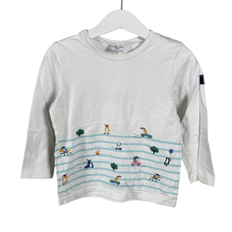 Unisex Polarn O. Pyret - Tricot shirt, size 92 - 98 - White ()