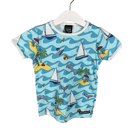 Unisex Villervalla - T-shirt, size 86 - 92 - Turquoise ()