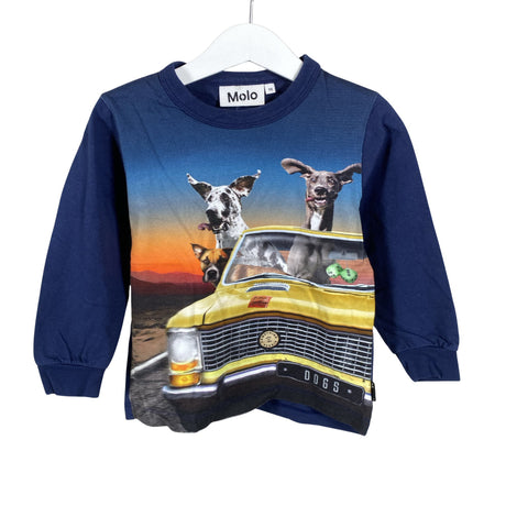 Unisex Molo Kids - Tricot shirt, size 92 - 98 - Blue ()