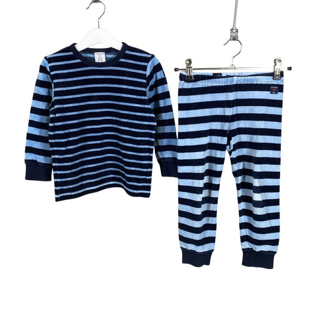 Unisex Polarn O. Pyret - Sweatshirt and pants set, size 98 - 104 - Blue ()