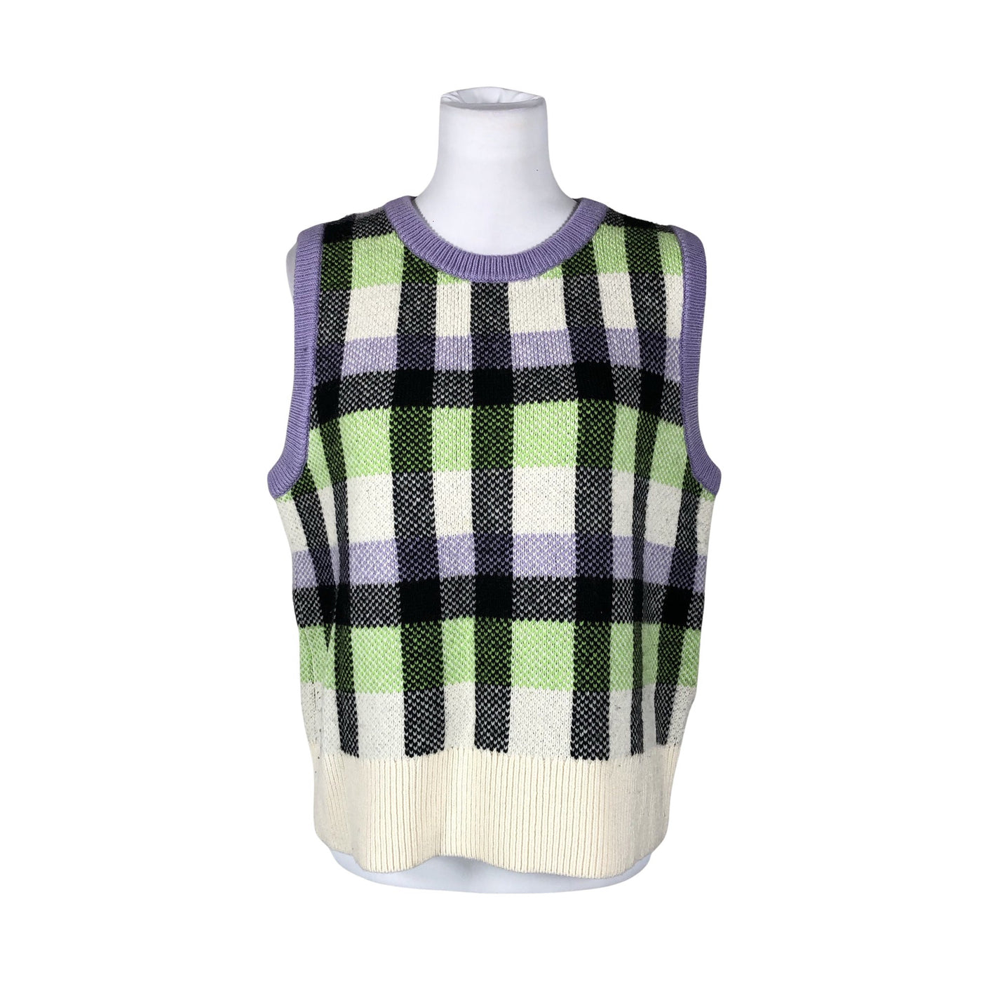 Unisex Arket - Knit vest, size 40 - Green (1)