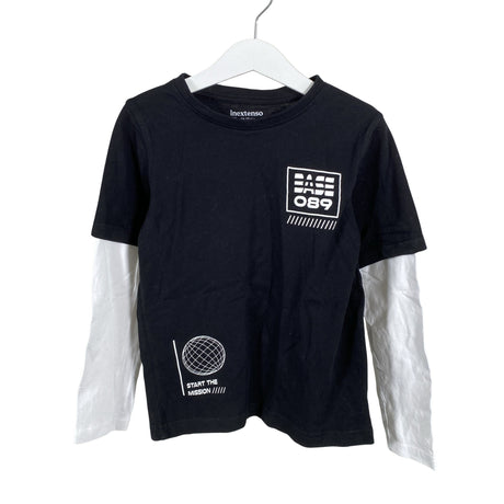 Unisex In Extenso - Tricot shirt, size 122 - 128 - Black ()