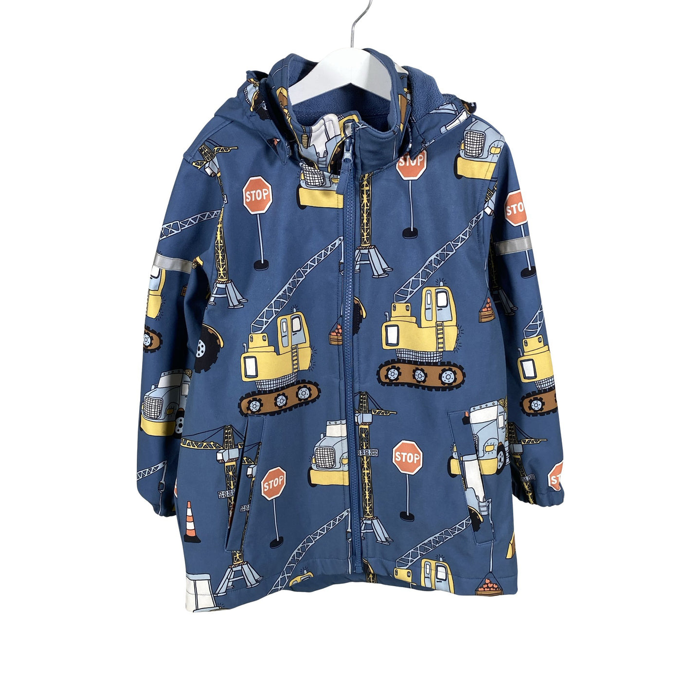 Unisex Lindex - Soft shell jacket, size 128 - 134 - Blue (1)