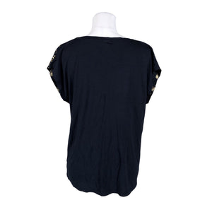 Unisex Cream - Short-sleeved blouse, size 40 - Blue (2)